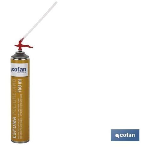 COFAN espuma poliuretano 750ml 45l manual , La espuma de poliuretano manual es de poliuretano autoexpansible con una estructura de alta calidad que se cura reaccionando con la hume