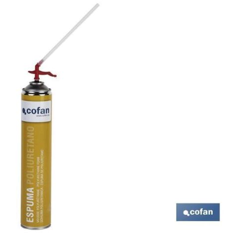 COFAN espuma poliuretano 750ml 45l manual , La espuma de poliuretano manual es de poliuretano autoexpansible con una estructura de alta calidad que se cura reaccionando con la hume