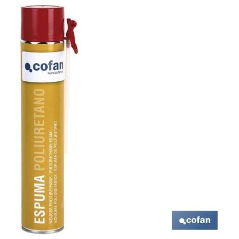 COFAN espuma poliuretano 750ml 45l manual , La espuma de poliuretano manual es de poliuretano autoexpansible con una estructura de alta calidad que se cura reaccionando con la hume