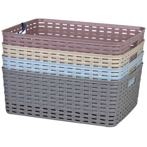 COFAN cesta multiusos   12l 36x28x13.5cm gris   caja 6 unid.