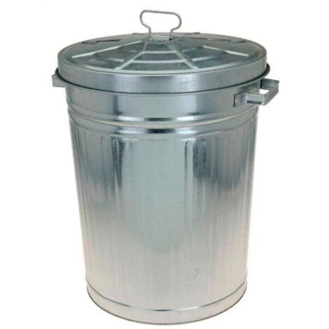 CUBO BASURA ZINC 55 L 41x52 CM