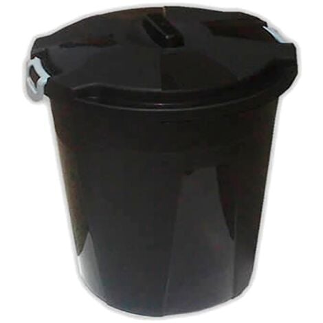DECH cubo basura 50 l + tapa negro , Cubo basura con tapa 50L negro. -Cubo de basura de plástico con tapa. -Marca: Dech. -Capacidad: 50 litros. -Medidas: Ø 45 x 55 (alt) cm. -Mater