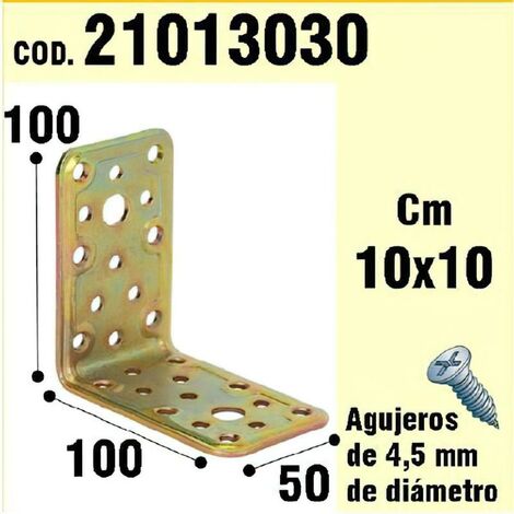 WOLFPACK LINEA PROFESIONAL soporte para madera ángulo  50x 100x 100 mm.