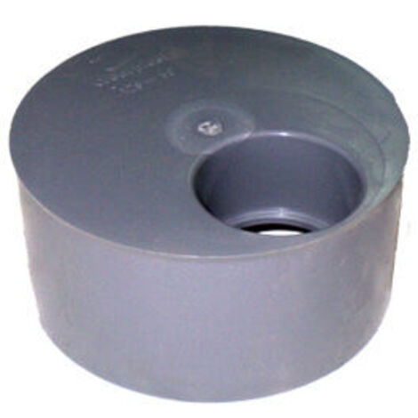 Tapón macho reducido fabricado en PVC de Ø50/75mm simple color gris