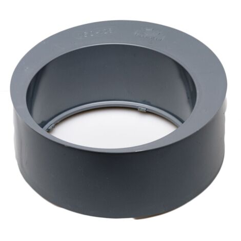 Tapón macho reducido fabricado en PVC de Ø50/90mm simple color gris