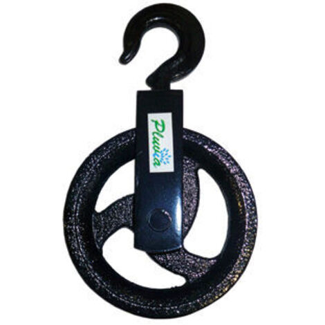 FPLUS poleas de pozo 16 cm hierro fundido hasta 1580 kg 30160