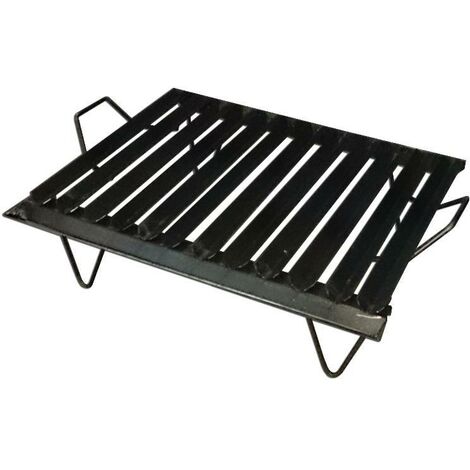 FPLUS plancha asar tipo argentino 50 x 40 con patas + vertegrasas