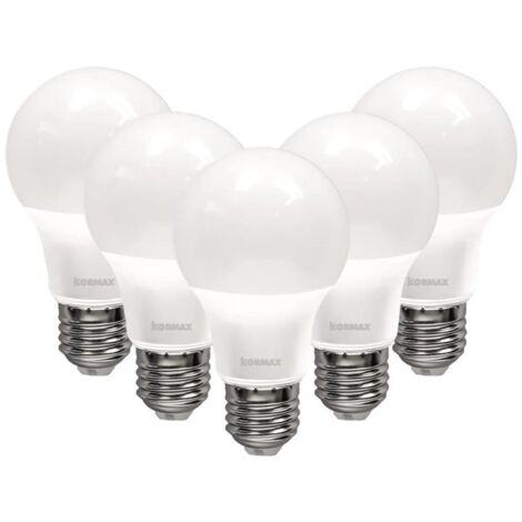 LAMPARAS LED A60 12W E27 LUZ FRIA STANDAR ECORAEE 0,11 INC. PACK 5 (1/3)