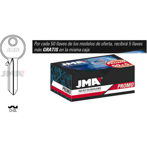 Juego de 50 llaves JMA tipo A con 5 llaves gratis modelo CI-DL de acero