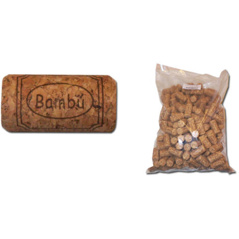 BAMBÚ T-Corcho Cilíndrico 38x23mm (Bolsa de 200 unidades) Aglomerado Natural 11116