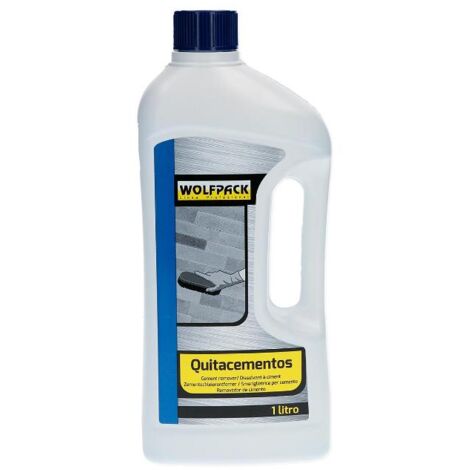 WOLFPACK LINEA PROFESIONAL quitacementos botella 1 litro. , Quitacementos botella - Medida: 1 litro.- Este quitacementos elimina residuos de fin de obra sin esfuerzo, r