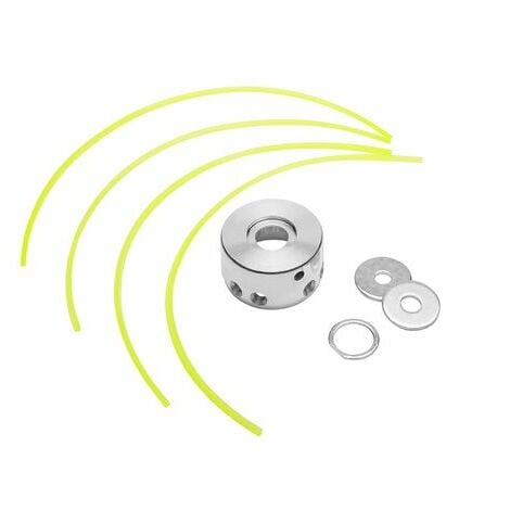 cabezal desbrozador universal realizado en aluminio salida 8 hilos