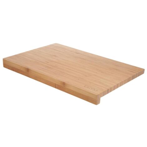 Tabla Cortar Cocina de Madera de Bambu Con Borde 46x30,5 cm.
