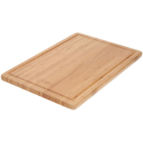 tabla cortar cocina fabricada en madera de bambu 100% con ranura 32x25,5 cm.tabla cortar,carne pescado,verduras,frutas,alimentos