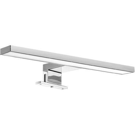emuca foco led para espejo de baño virgo (ac 230v 50hz), sin necesidad de convertidor, l300mm, luz blanca fría 6.000k, plástico, cromado