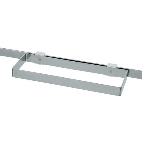 VIBO marco soporte simple l.350mm cromo , CLEA Marco soporte individual y doble para fijar a la Barra NapaLargo: 350Alto: 38Fondo: 138Marco