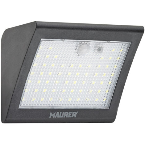 aplique solar led 250 lumenes con sensor de movimiento y crepuscular ip65