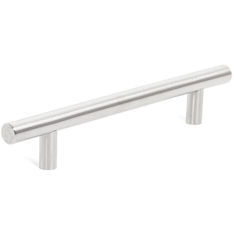 HERRAJES ALK tirador acero inox pireo distancia 128 ,         