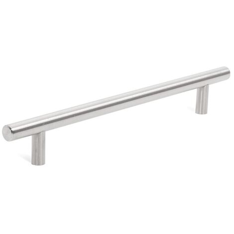 HERRAJES ALK tirador acero inox pireo distancia 192 ,         