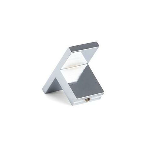 tirador aluminio modelo tauro. acabados negro mate y cromo acabado cromo distancia 64
