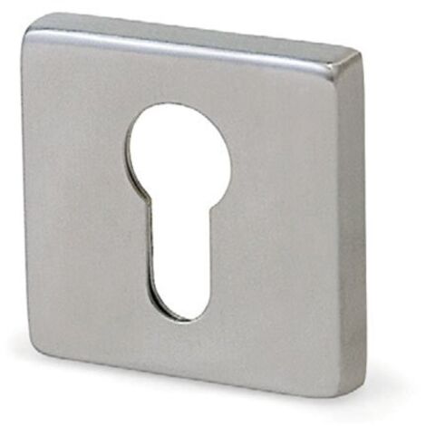 HERRAJES ALK bocallave yale cuadradas 53x53 inoxidable ,  (1/3)