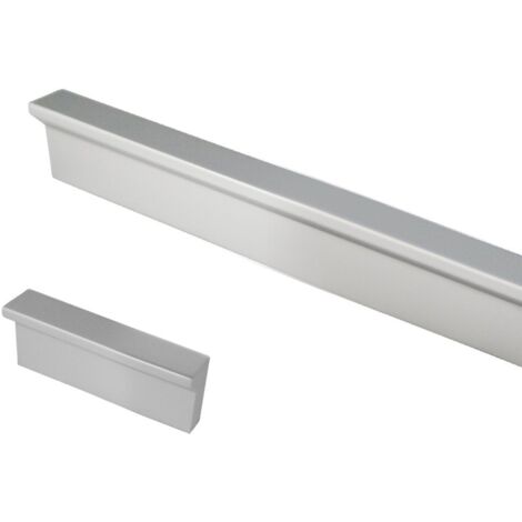 tirador aluminio modelo angle acabado blanco mate dist. agujero dist. 256mm.