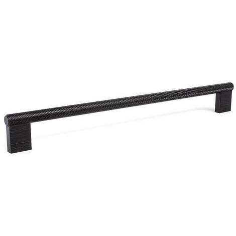 tirador aluminio graf mini acabado negro cepillad dist. agujero dist. 256mm.