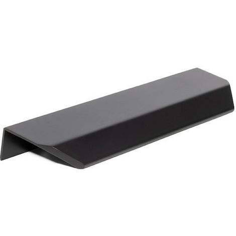 tirador aluminio vann. disponible en acabados negro mate, anodizado brillo y laton oscuro acabado negro mate dist. agujero dist. 128mm.