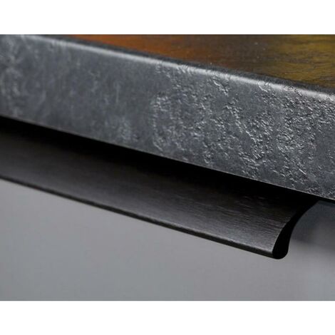 tirador aluminio ona acabado negro cepillad dist. agujero dist. 32mm.