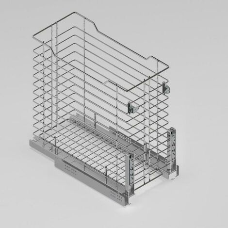 tolva ropa classic m600 cromo  con guia oculta ca, extracción total 30kg. sp16-19.