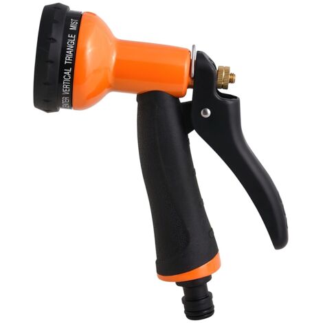 SATURNIA - Pistola Riego Jardin Manguera Metal Soft-Touch 10 Posiciones (1/2)