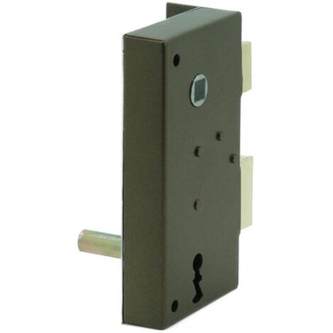 ILARGI cerradura 47a 60mm derecha , Cerradura de sobreponer 47A 60D con palanca y picaporte Ilargi Apertura mano derecha Cerradura con cañón Palanca accionada con llave