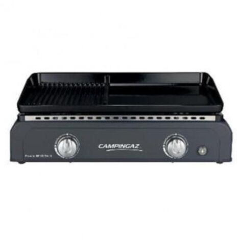 CAMPINGAZ plancha asar gas blue flame xd twin , Plancha asar gas Blue Fame XD Twin. -Marca: Campingaz. -La proporción parrilla/plancha es de aproximadamente 40/60 para asegurar que