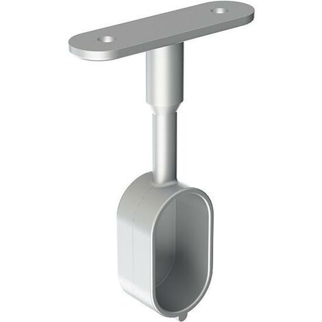 HERRAJES ALK soporte lateral tapado 30x15mm acabado gris , · Para tubo ovalado de 30x15mmEl soporte lateral para tubo de armario. Este soporte sirve para soportar los tub