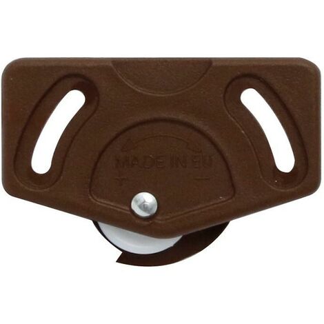 patin inferior marron para puerta corredera. modelo rumor. carga max. 12-15kgs/puerta