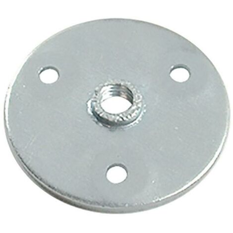 Q&ampQ placa metal red d46 rosca m8 zincado para patas , La placa metal red d46 rosca M8 zincado para patas es un componente para el montaje firme de pat