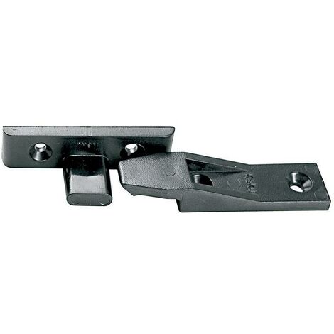 herrajes keku su m+h para unión paneles plastico negro. para montaje suspendido.