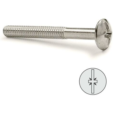 UCAFIX tornillo cabeza bombata komby niquelado 6-25 , 0CIENTOS (1/2)