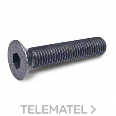 tornillo rosca metal allen din 7991 negro metrica m-4 largo 16mm (caja 1000)