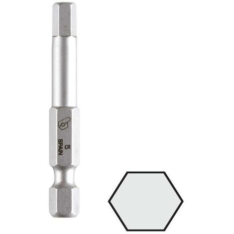 punta atornillar mango 1/4'' allen 50mm punta atornill hex 6 (1/2)