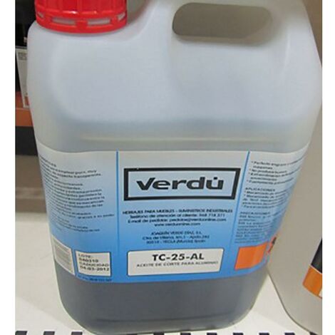 DUVER aceite de corte aluminio tc-25-al 5l , 0UNIDADES , DUVER aceite de corte aluminio tc-25-al 5l , 0UNIDADES