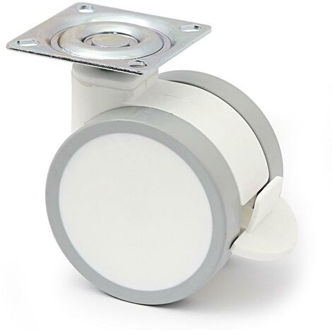 Q&Q rueda giratoria duncan ø75 h96 blanco freno con freno , 0UNIDADES