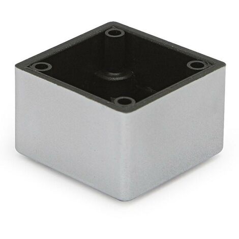 HERRAJES ALK pata plástico uria 45x45 h30 ral9006 , 0UNIDADES (1/2)