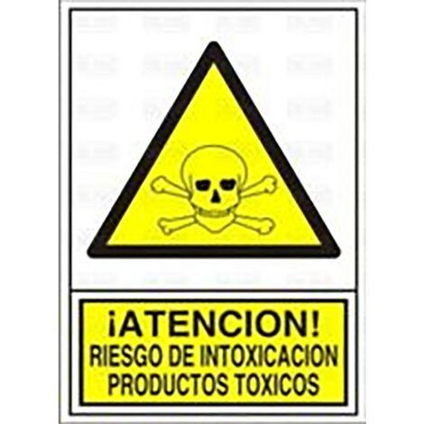 señal 310 plast.295x210''riesgo intoxi.'' ­atencion riesgo intoxicacion prod.toxicos (1/2)