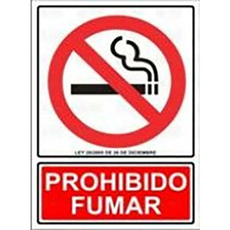 señal 2100 plast.297x210''prohibid.fumar'' homolagada a nueva ley (1/2)