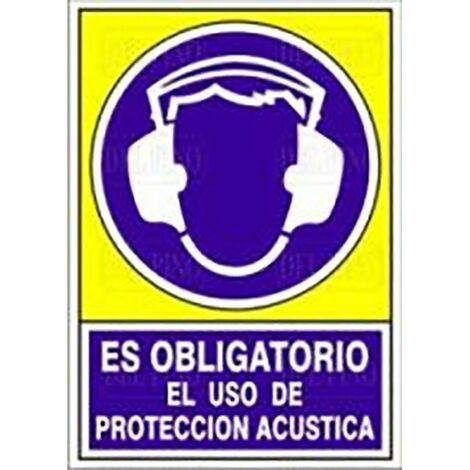 señal 607 plast.420x297''obl.uso p/acust'' es obligatorio uso proteccion acustica (1/2)