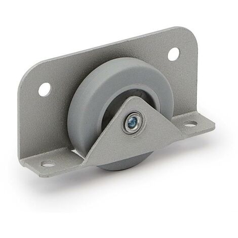 rueda pebera kioto aro de goma gris ø40 t19 para tablero de 19mm.