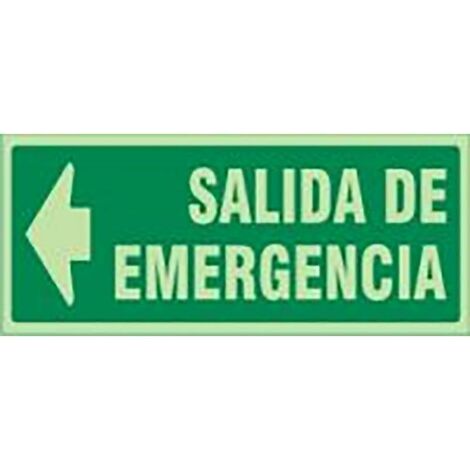 señal 1022 plast.297x148''s.emerg''izd.lum salida de emergencia izquierda (letra) (1/2)