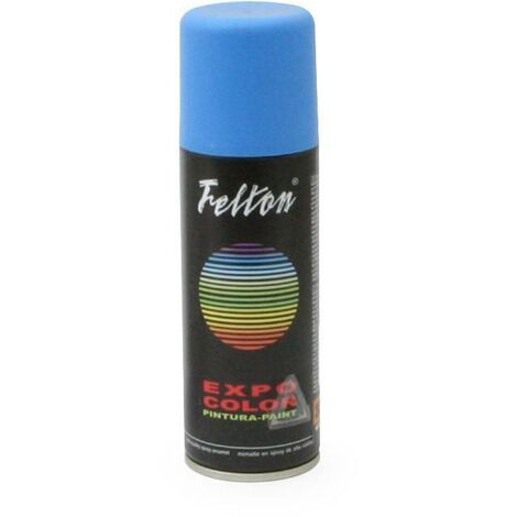 FELTON spray pintura azul fluor 200ml , SPRAY PINTURA AZUL FLUOR 200ml - Marca FeltonEl Spray Pintura Azul Fluor de Felton e (1/2)