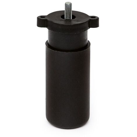 Q&ampQ pata de plástico regulable storm con espárrago de 24mm , Pata de plástico regulable Storm de 95 a 145 mm con acabado negro y espárrago de 24 mm. Pata regulable para sofá de